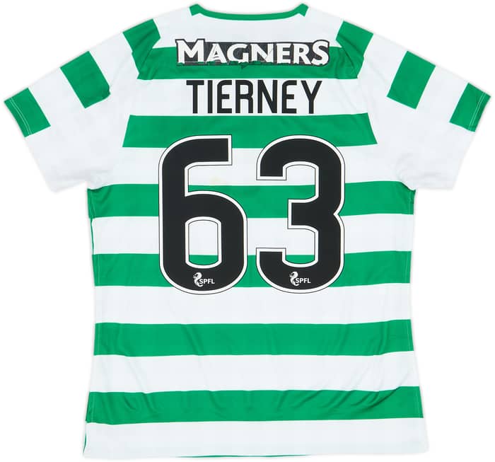Camiseta de local del Celtic 2018-19 Tierney #63 - 6/10 - (Mujeres M)