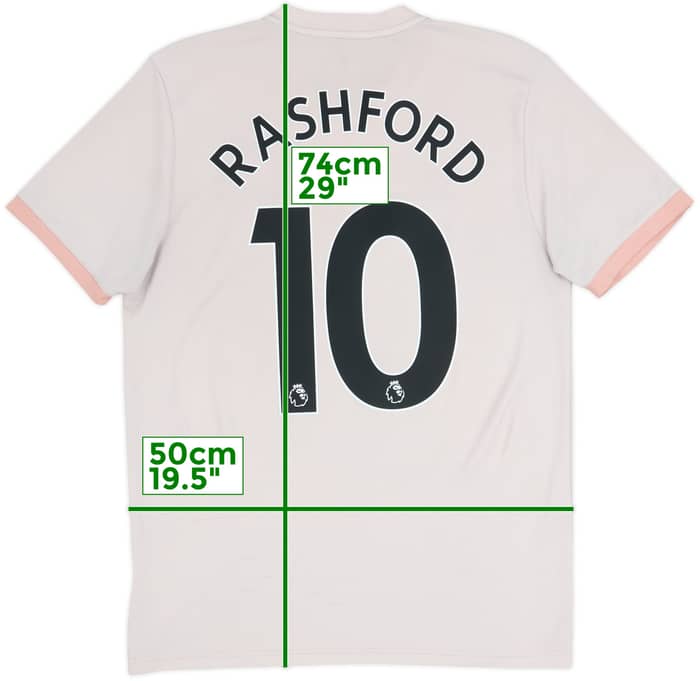 2018-19 Manchester United Away Shirt Rashford #10 - 4/10 - (M)