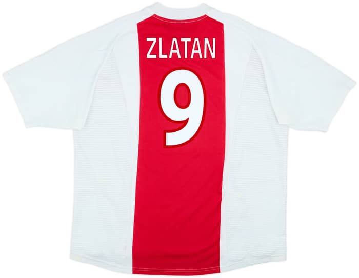 2002-04 Ajax Home Shirt Zlatan #9 - 6/10 - (XXL)