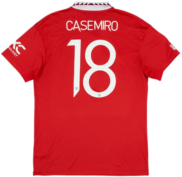2022-23 Manchester United Home Shirt Casemiro #18 - 7/10 - (L)