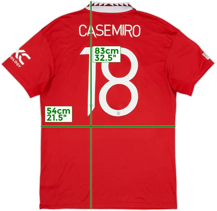 2022-23 Manchester United Home Shirt Casemiro #18 - 7/10 - (L)
