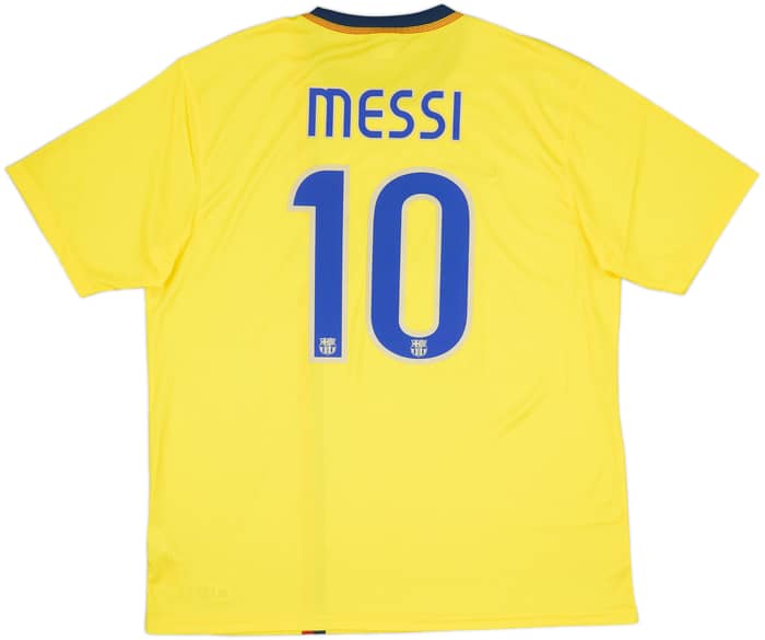 2008-10 Barcelona Basic Away Shirt Messi #10 - 8/10 - (13-15 Years)