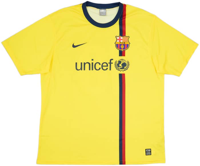 2008-10 Barcelona Basic Away Shirt Messi #10 - 8/10 - (13-15 Years)