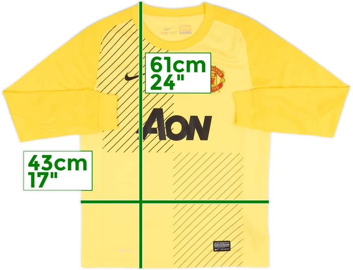 2013-14 Manchester United GK Shirt - 7/10 - (M.Boys)