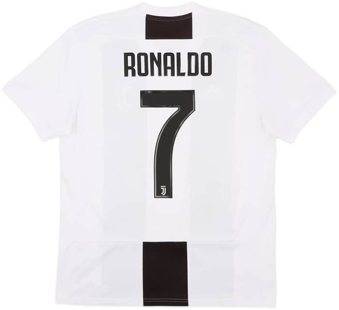 2018-19 Juventus Home Shirt Ronaldo #7 - 6/10 - (XL.Boys)
