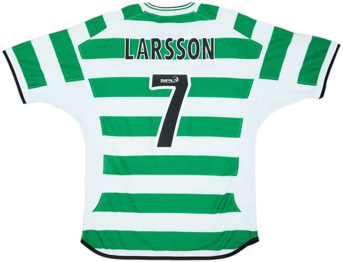 2001-03 Celtic Home Shirt Larsson #7 - 5/10 - (M)