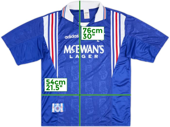 1996-97 Rangers Home Shirt #2 - 8/10 - (L)