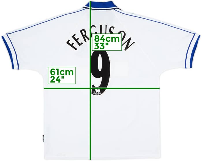1998-99 Everton Away Shirt Ferguson #9 - 6/10 - (XL)