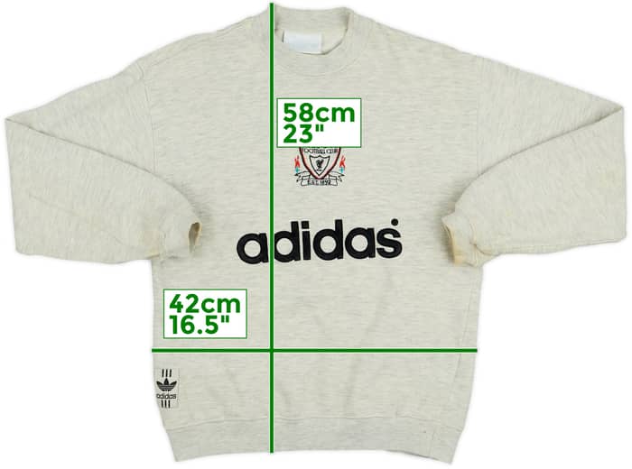 1993-95 Liverpool adidas Sweat Top - 6/10 - (M.Boys)