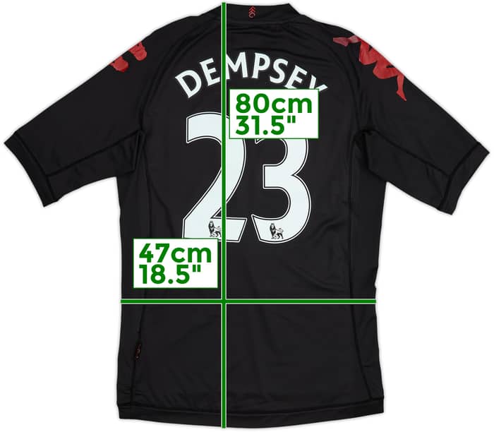 2011-12 Fulham Away Shirt Dempsey #23 - 6/10 - (M)