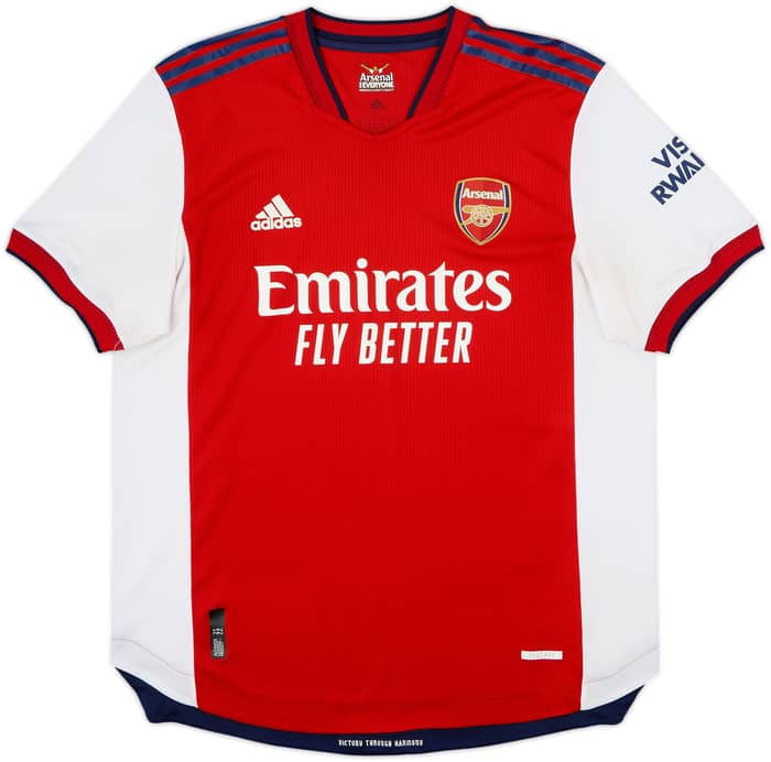 2021-22 Arsenal Authentic Home Shirt Saka #7 - 8/10 - (XL)