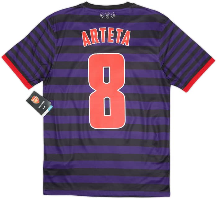 2012-13 Arsenal Away Shirt Arteta #8 (S)