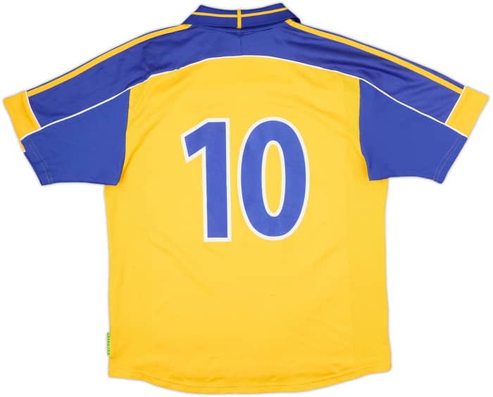 Camiseta de local preparada para partido de Suecia 2000-02 #10