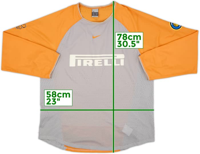 2001-02 Inter Milan Nike Training L/S Shirt - 8/10 - (XL)