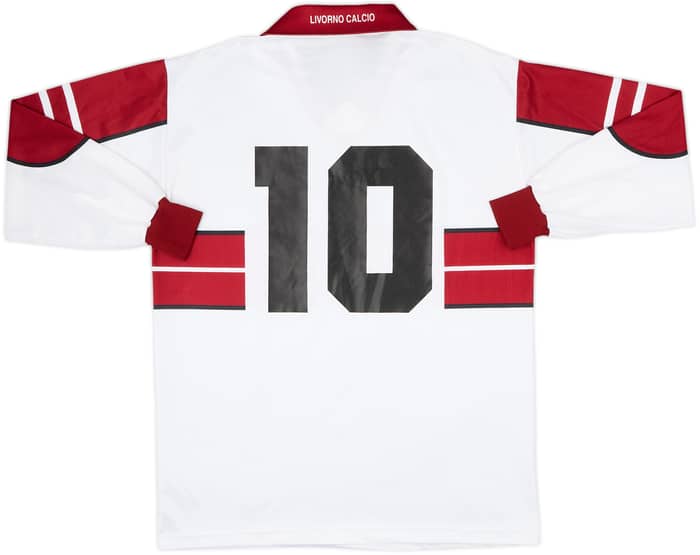 1998-99 Livorno Away L/S Shirt #10 - 7/10 - (XL)