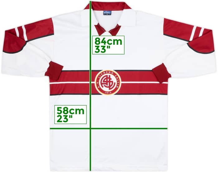 1998-99 Livorno Away L/S Shirt #10 - 7/10 - (XL)