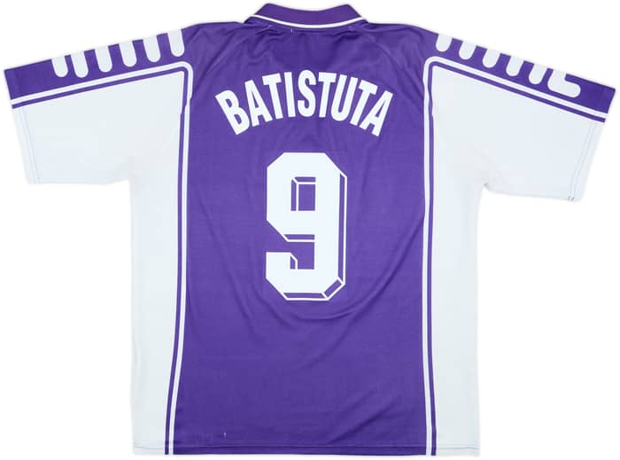 1999-00 Fiorentina Home Shirt Batistuta #9 - 7/10 - (XL)