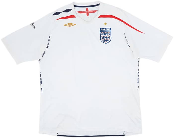 2007-09 England Home Shirt - 5/10 - (XXL)