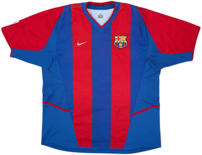 2002-03 Barcelona Home Shirt Xavi #6 - 8/10 - (XL)