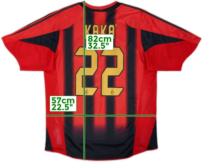 2004-05 AC Milan Home Shirt Kaka #22 - 6/10 - (L)