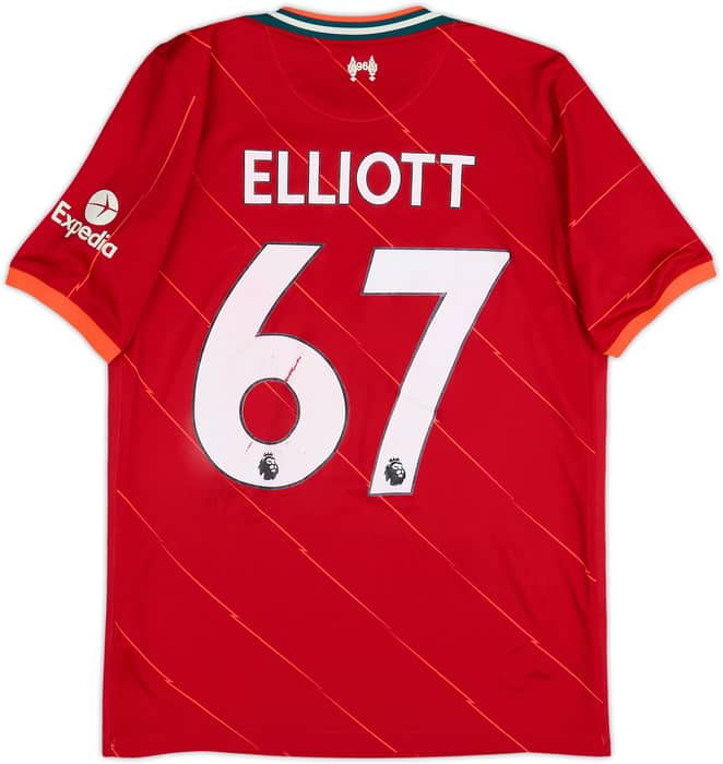 2021-22 Liverpool Home Shirt Elliott #67 - 5/10 - (13-15 Years)
