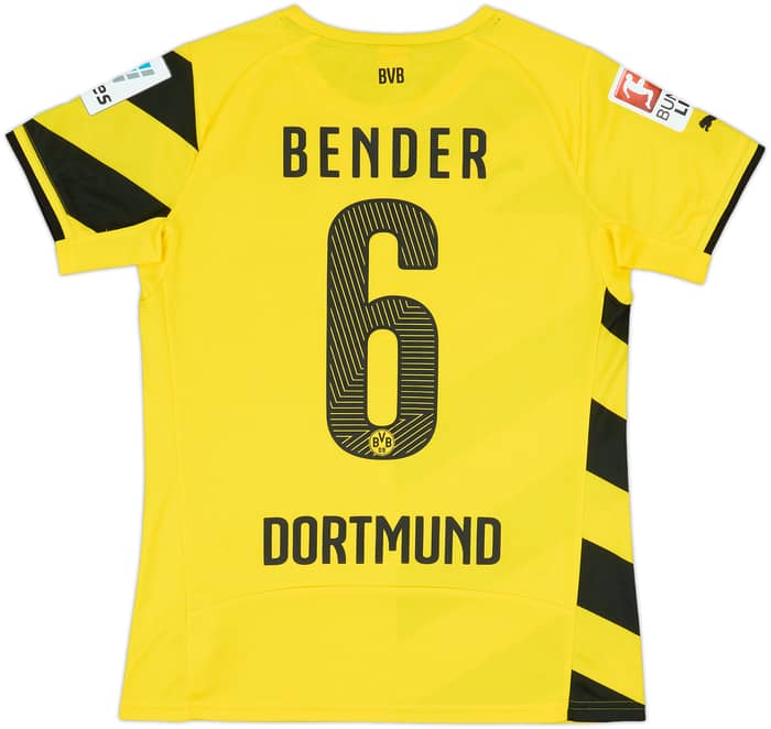 2014-15 Borussia Dortmund Home Shirt Bender #6 - 8/10 - (Women's M)