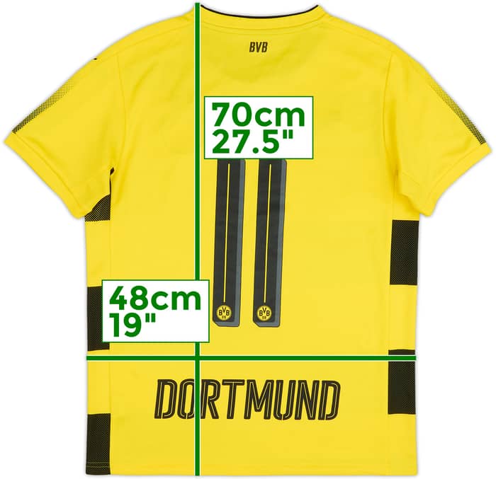 2017-18 Borussia Dortmund Home Shirt Reus #11 - 9/10 - (15-16 Years)
