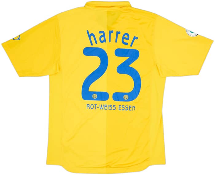 2007-08 Rot-Weiss Essen Match Issue Away Shirt Harrer #23