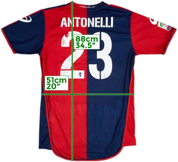 2010-11 Genoa Home Shirt Antonelli #23 - 5/10 - (XL)