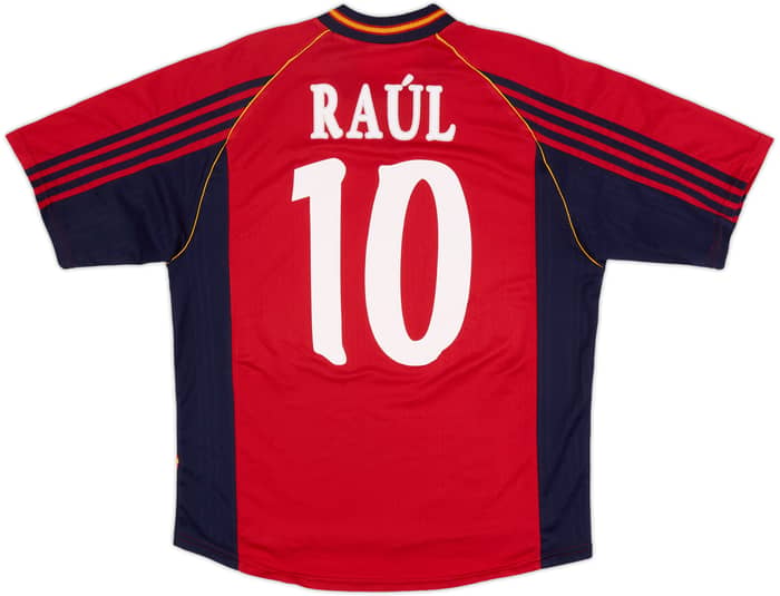 1998-99 Spain Home Shirt Raul #10 - 6/10 - (L)