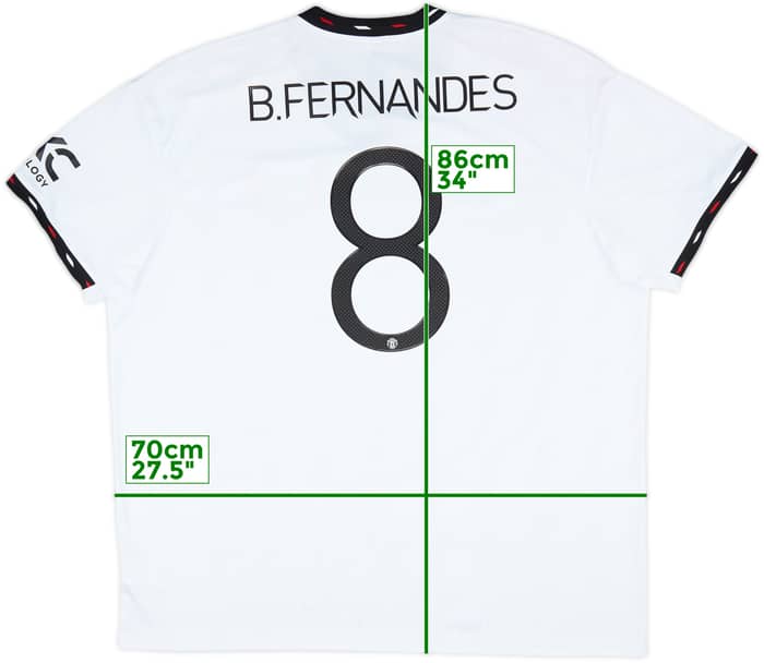2022-23 Manchester United Away Shirt B.Fernandes #8 - 8/10 - (3XL)