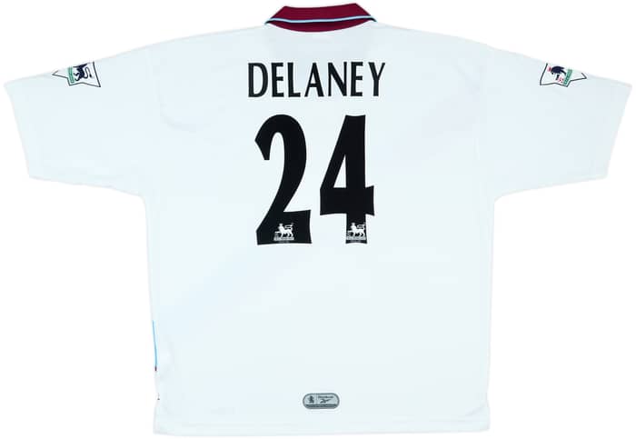 1999-00 Aston Villa 'FA Cup Final' Away Shirt Delaney #24 - 8/10 - (XL)