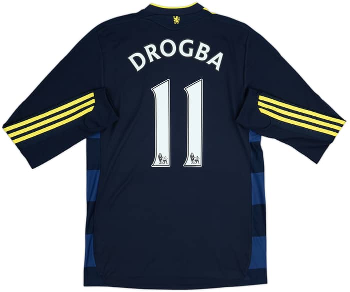 2009-10 Chelsea Player Issue Away L/S Shirt Drogba #11 - 9/10 - (S)