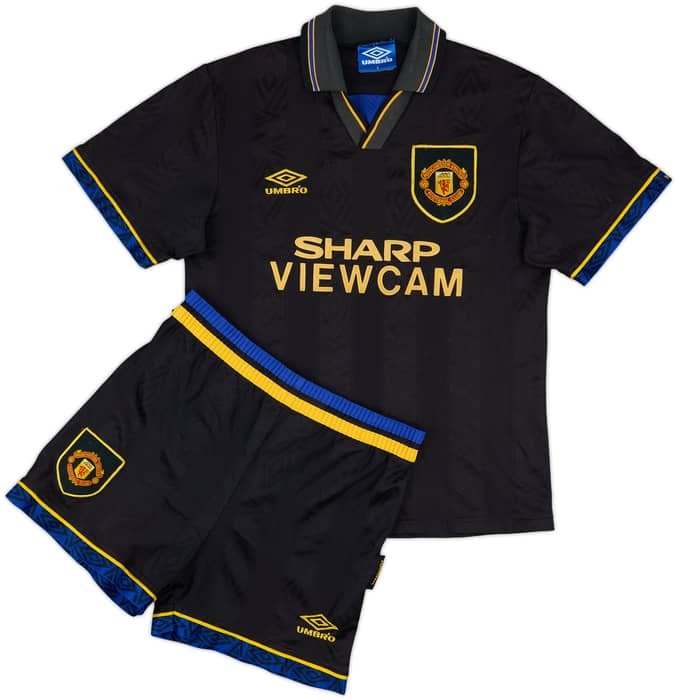 1993-95 Manchester United Full Away Kit - 5/10 - (S)