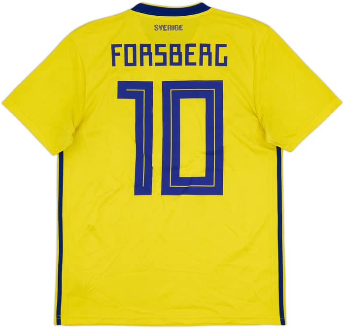 Camiseta de local de Suecia 2018-20 Forsberg #10 - 6/10 - (M)