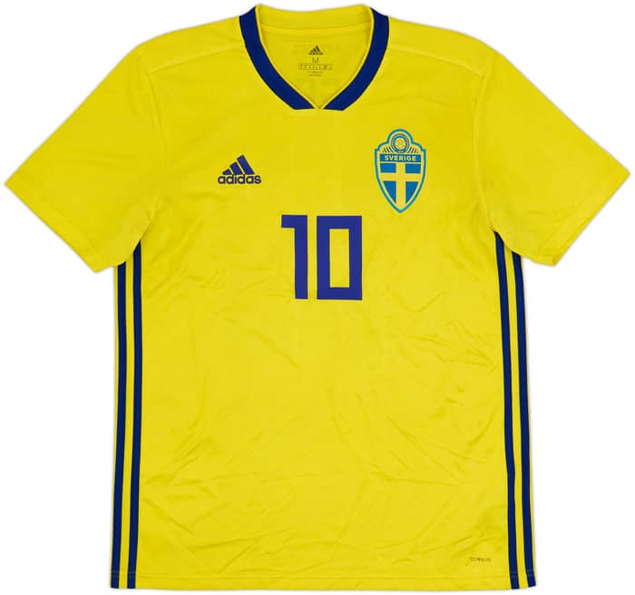 Camiseta de local de Suecia 2018-20 Forsberg #10 - 6/10 - (M)