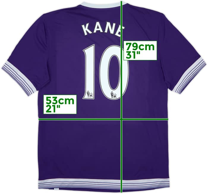 2015-16 Tottenham Third Shirt Kane #10 - 6/10 - (XL)