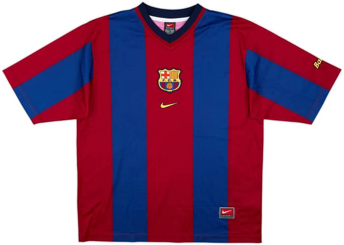 1998-00 Barcelona Basic Home Shirt Guardiola #4 - 8/10 - (M)