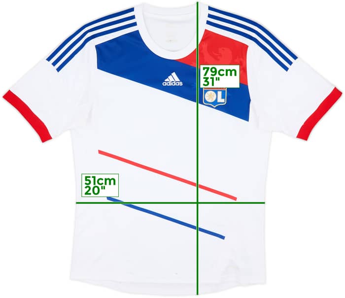 2012-13 Lyon Home Shirt - 5/10 - (L)