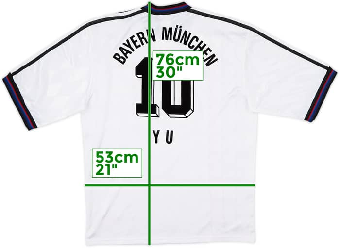 1996-98 Bayern Munich Away Shirt Yu #10 - 9/10 - (M)