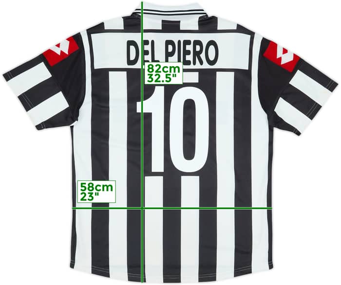 2001-02 Juventus Home Shirt Del Piero #10 - 6/10 - (L)