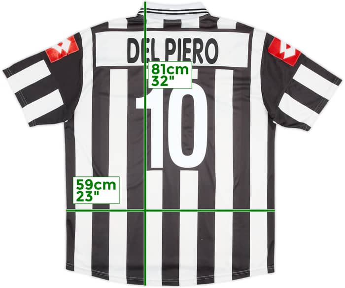 2001-02 Juventus Home Shirt Del Piero #10 - 6/10 - (XL)