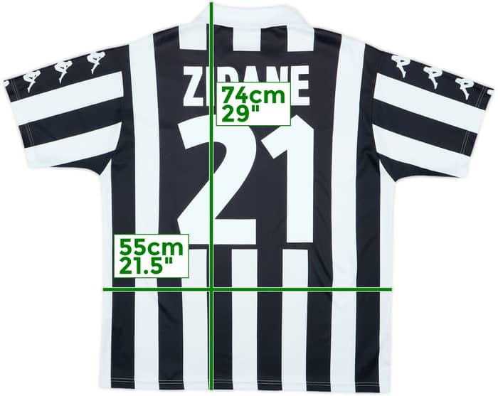 1999-00 Juventus Basic Home Shirt Zidane #21 - 6/10 - (XL)