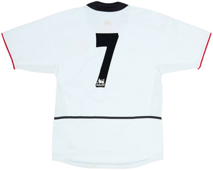2002-03 Manchester United Away Shirt #7 - 9/10 - (S)