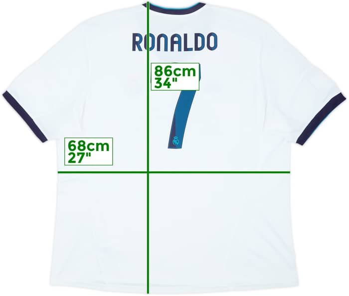 2012-13 Real Madrid Camiseta Local Ronaldo #7 - 6/10 - (XXL)