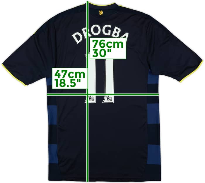 2009-10 Chelsea Away Shirt Drogba #11 - 7/10 - (M)