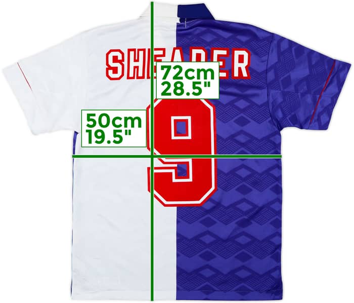 1992-94 Blackburn Home Shirt Shearer #9 - 7/10 - (M)