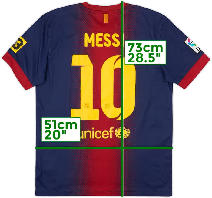 2012-13 Barcelona Home Shirt Messi #7 - 6/10 - (M)