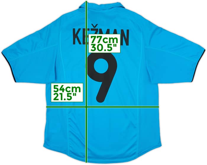 2001-02 PSV Away Shirt Kezman #9 - 8/10 - (M)
