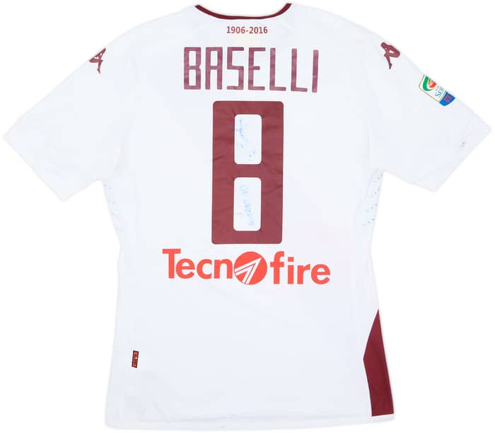Camiseta de visitante versión jugador firmada del Torino 2016-17 Baselli #8 - 6/10 - (XL)